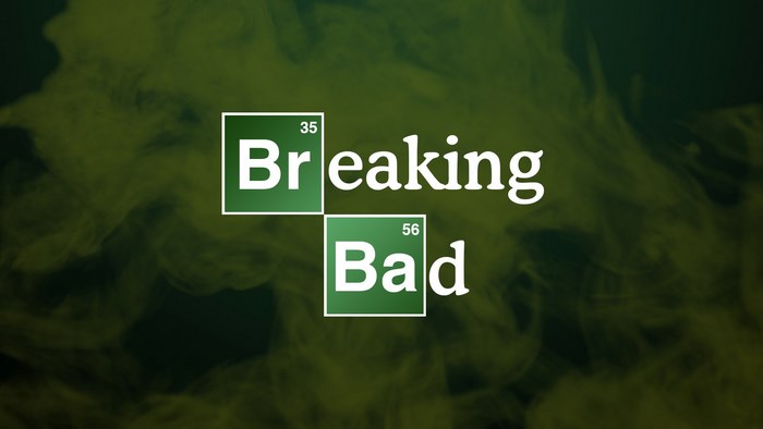 Breaking Bad logo with smoke