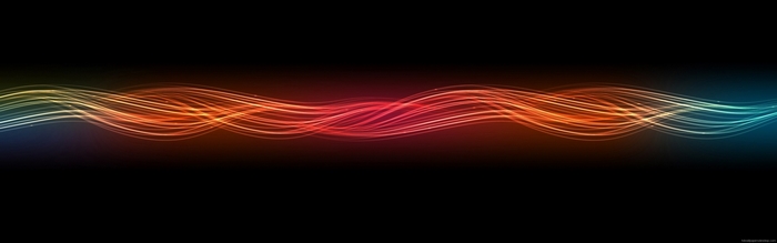 Abstract Wavy Light Streaks
