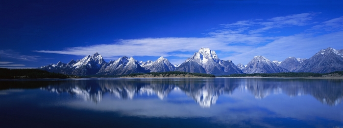 Grand Teton National Park Mountains Reflected in Lake