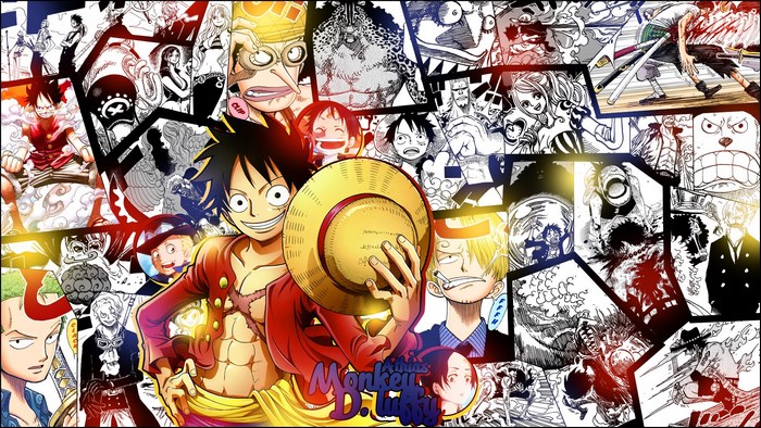 Monkey D. Luffy and friends from One Piece