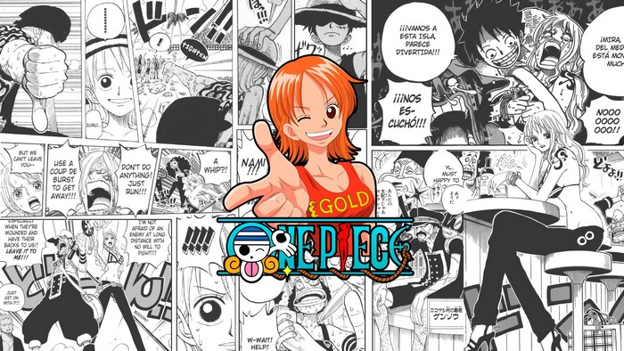 Nami and One Piece characters from One Piece