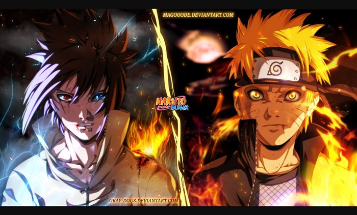 Naruto and Sasuke from Naruto