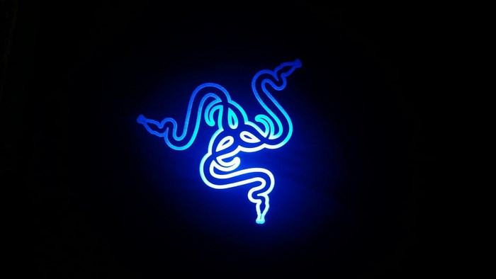 Razer logo neon light