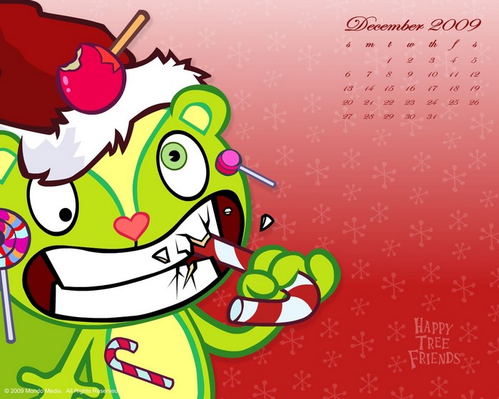 Flippy from Happy Tree Friends December 2009 Calendar