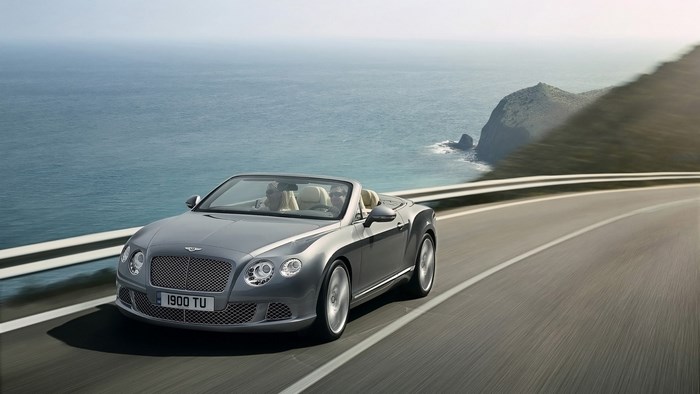 Bentley Continental GT Convertible on a Coastal Road