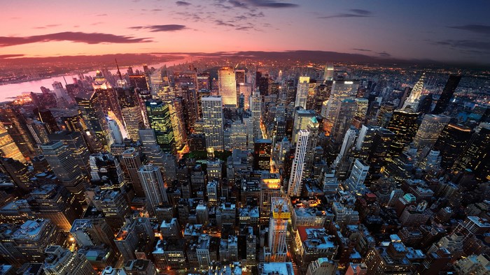 New York City Skyline at Dusk
