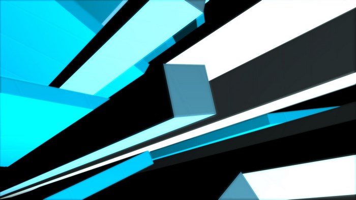 Abstract geometric shapes with blue and black colors