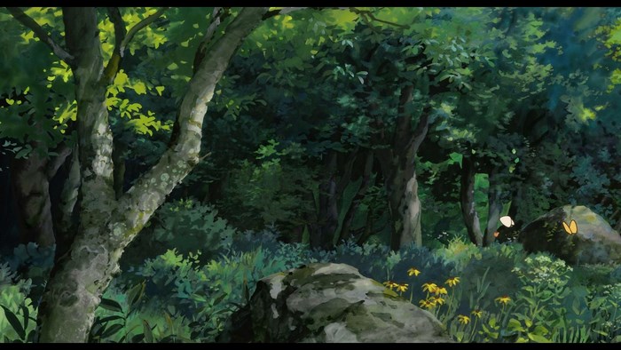 The Secret World of Arrietty forest scene