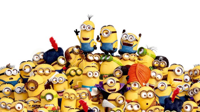 Cheerful Minions Group from Despicable Me