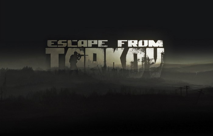 Escape From Tarkov logo with cityscape