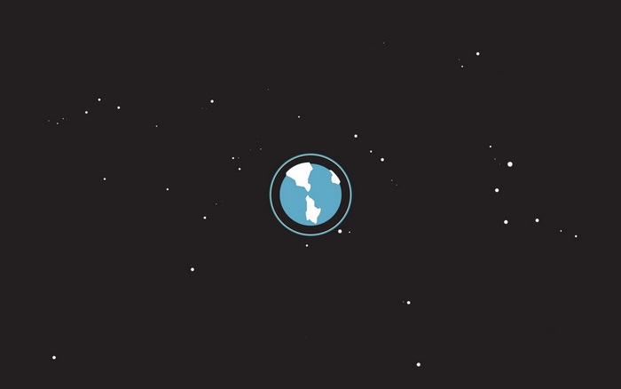 Minimalist Earth in Space