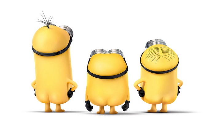 Minions Funny Back View Group