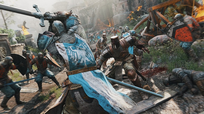 Knights battling in For Honor