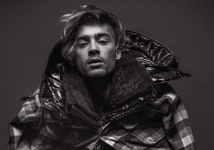 Zayn Malik in a plaid jacket