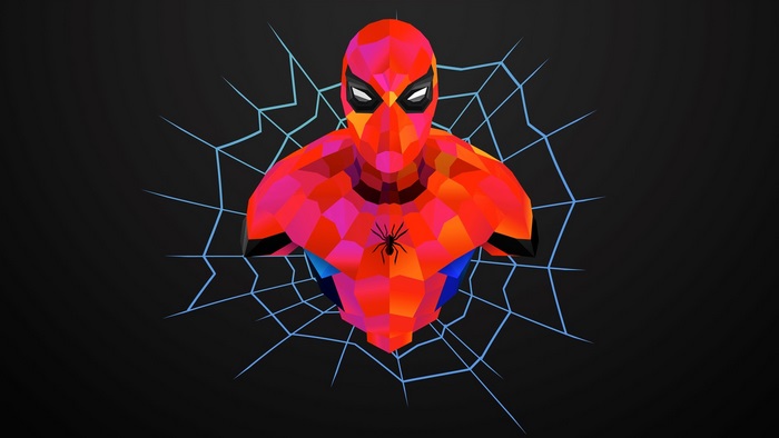Spider-Man Low Poly Art