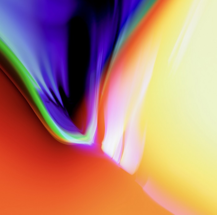 Abstract colorful light streaks