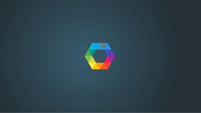Minimalist 4K Hexagon Logo