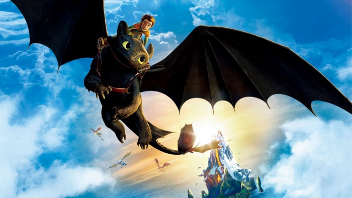 Hiccup and Toothless from How to Train Your Dragon 4K