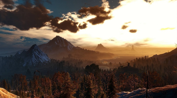 4K Mountains and Forest Landscape