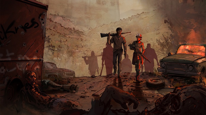 The Walking Dead 4K Post-Apocalyptic Scene