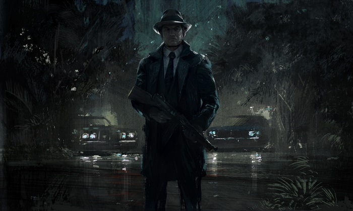 Mafia 3 Character in Dark Rainy Night 4K