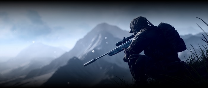 Battlefield 4 Sniper in Misty Mountain Landscape 4K