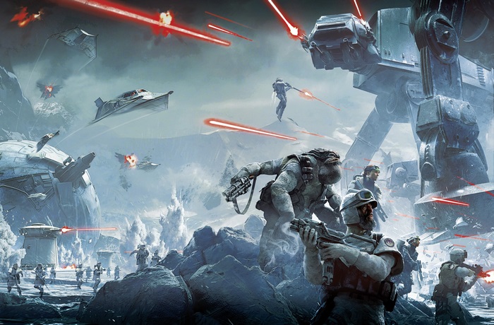 Star Wars Galaxy of Heroes 4K Battle Scene