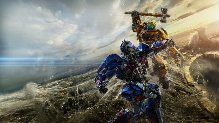 Optimus Prime and Bumblebee from Transformers: The Last Knight 4K
