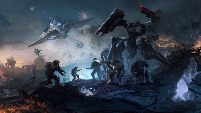Halo Wars 2 4K Battle Scene