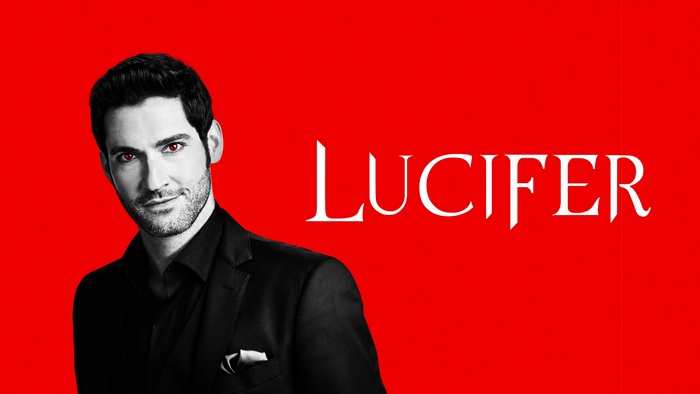 Lucifer in 4K with Red Eyes and Red Background