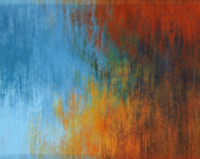 4K Abstract Color Gradient with Blue and Orange Tones