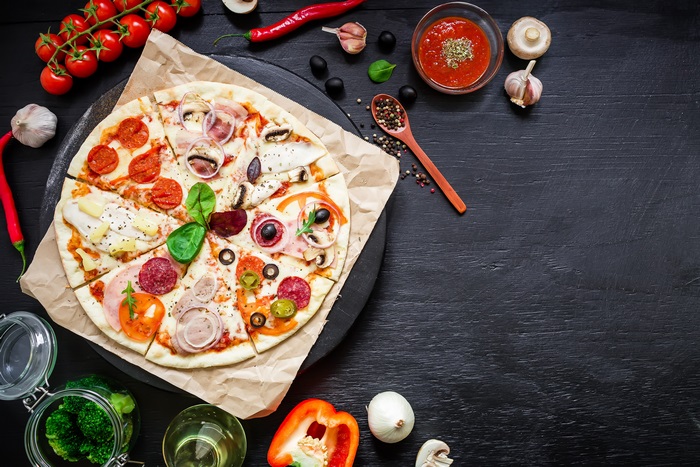 Delicious Pizza with Fresh Ingredients 4K