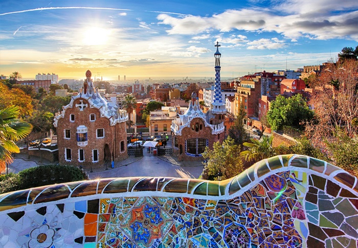Park Güell Barcelona 4K