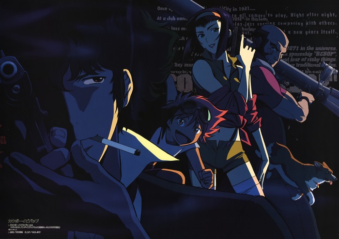 Cowboy Bebop characters with Spike Spiegel