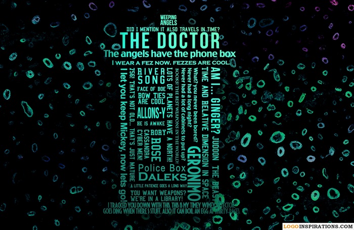 Doctor Who Themed 4K Typography Art