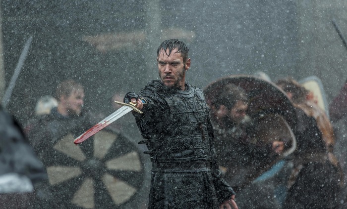 Bjorn Ironside from Vikings in battle