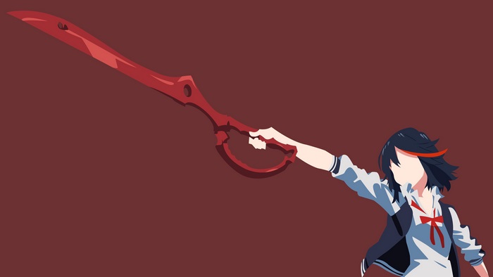 Ryuko Matoi from Kill la Kill with Scissor Blade 4K