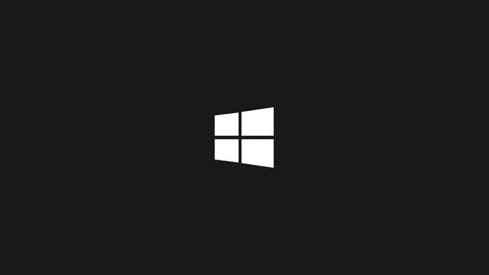 Windows logo on black background 4K