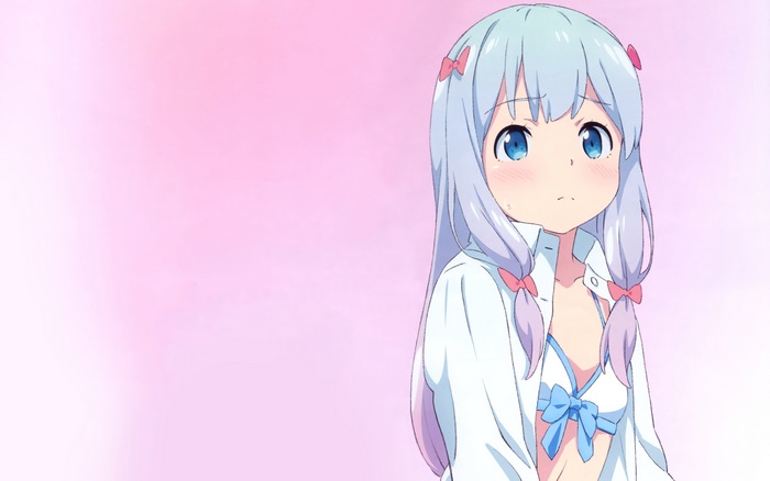 Eromanga Sensei Character with Blue Bow in 4K