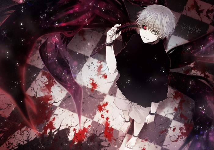 Ken Kaneki from Tokyo Ghoul with Kagune