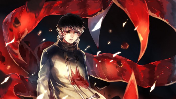 Ken Kaneki from Tokyo Ghoul with Kagune