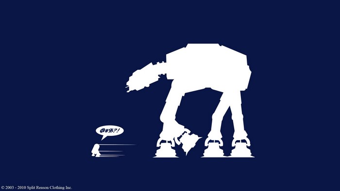 AT-AT Walker and a small figure from Star Wars