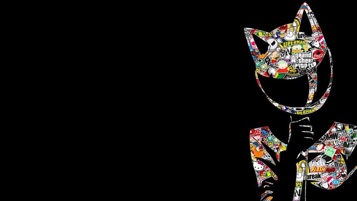 Celty Sturluson from Durarara Sticker Bomb