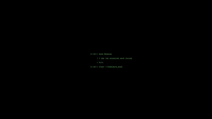 AI terminal with termination command