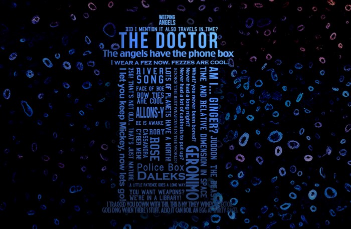The Doctor from Doctor Who Typography