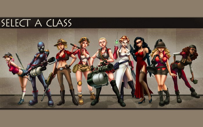 Female characters from Team Fortress 2