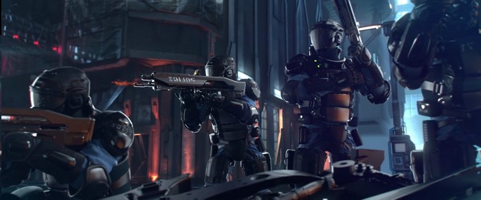Cyberpunk 2077 Police Officers in Combat