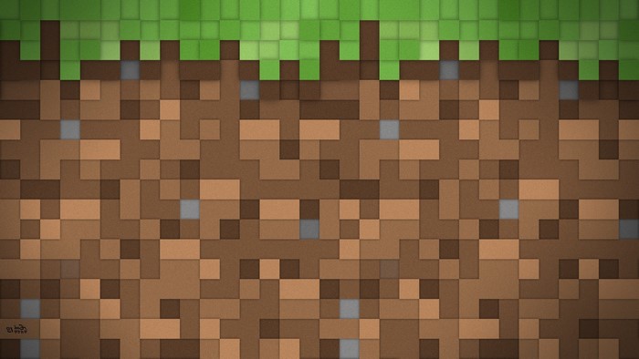 Minecraft grass and dirt blocks texture