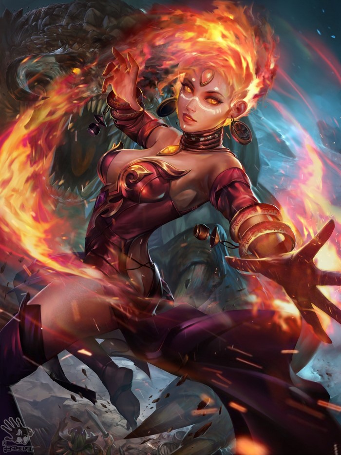 Lina from Dota 2