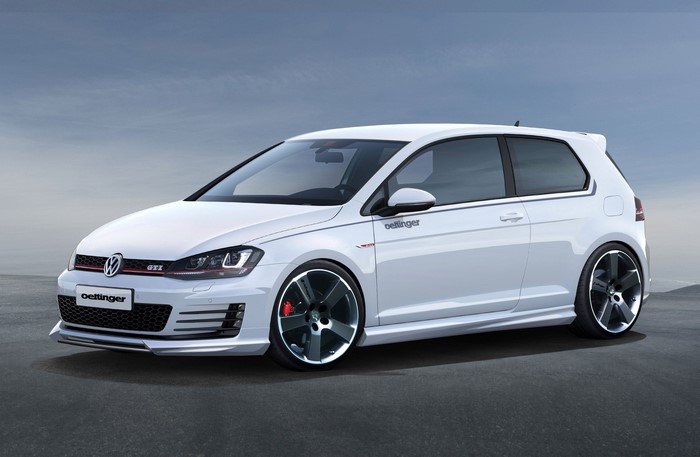 White Volkswagen Golf 7 GTI by Oettinger